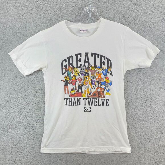 Charlie Hustle Made in USA Greater Than Twelve Big 12 Mascot T-Shirt Size S - Picture 1 of 8